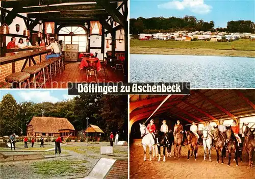 AK / Ansichtskarte 73848473 Doetlingen Campingplatz Gaststaette Aschenbaeker Kate Reithalle Reitschule Doetlingen