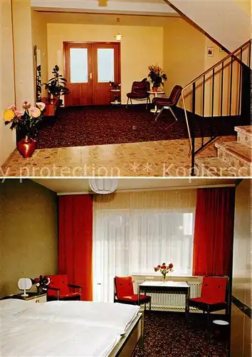 AK / Ansichtskarte  Buesum_Nordseebad Hotel Buesum Foyer Fremdenzimmer Buesum_Nordseebad