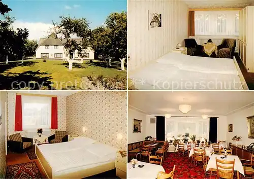 AK / Ansichtskarte 73848486 St_Peter-Ording Hotel garni Zum Landhaus Gastraum Fremdenzimmer St_Peter-Ording