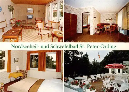 AK / Ansichtskarte 73848488 St_Peter-Ording Kurpension Tannenhof Fremdenzimmer Aufenthaltsraum Terrasse St_Peter-Ording