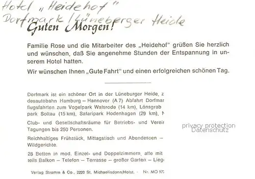 AK / Ansichtskarte  Dorfmark_Bad_Fallingbostel Hotel Heidehof 