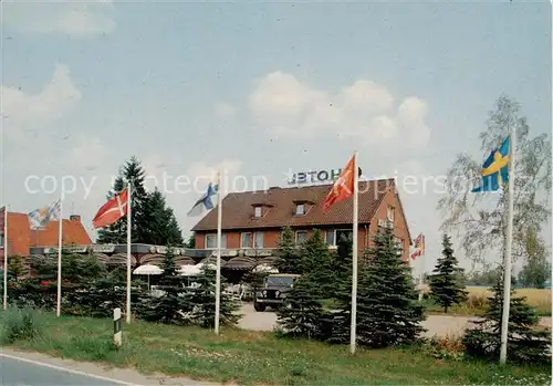 AK / Ansichtskarte  Berkhof Hotel Restaurant Tannenhof Fahnen Berkhof