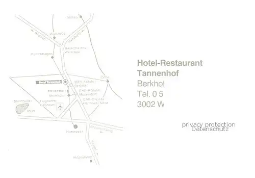 AK / Ansichtskarte 73848497 Berkhof Hotel Restaurant Tannenhof Fahnen Berkhof