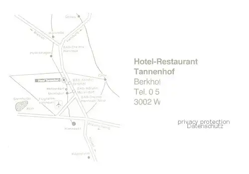 AK / Ansichtskarte  Berkhof Hotel Restaurant Tannenhof Fahnen Berkhof