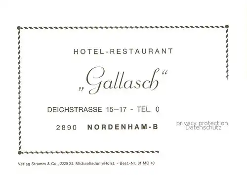 AK / Ansichtskarte  Blexen Hotel Restaurant Gullasch Blexen