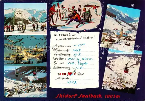 AK / Ansichtskarte  Saalbach_-Hinterglemm_AT Seilbahn Schattberg Lift Kohlmaiskopf Talschluss Bernkogellift  