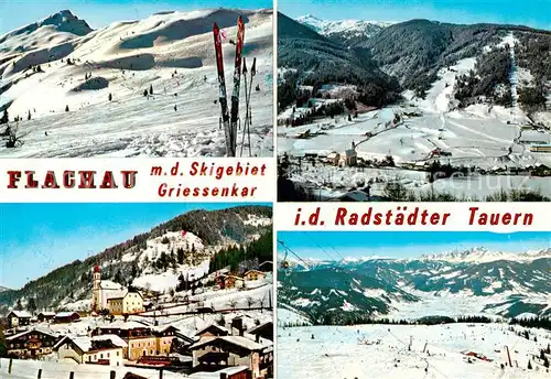 AK / Ansichtskarte 73848597 Flachau Skigebiet Griessenkar Radstaedter Tauern Ortspartie Seilbahn Flachau