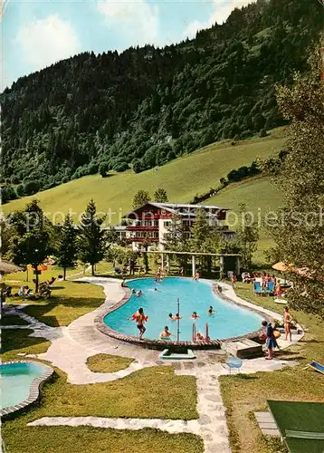 AK / Ansichtskarte 73848638 Badgastein_AT Hoteldorf Gruener Baum Freischwimmbad Koesslerhaus Kuranstalt 