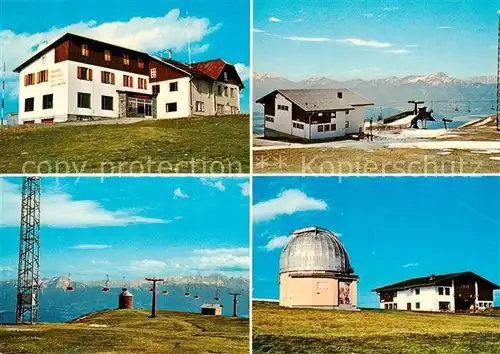 AK / Ansichtskarte  Gerlitzen_Kaernten_AT Gipfelhaus Sesselliftbergstation mit den Karawanken Sessellift mit Mittagskogel und Julischen Alpen Sonnenobservatorium und Bergstation 