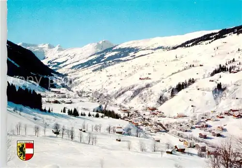 AK / Ansichtskarte  Hinterglemm_Saalbach mit Trist und Stallkogel Hinterglemm_Saalbach