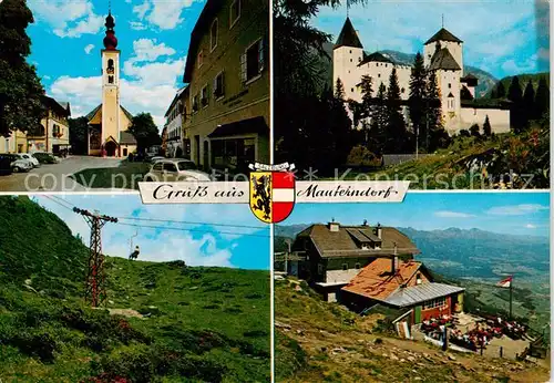 AK / Ansichtskarte  Mauterndorf_AT Hauptplatz Schloss Mauterndorf Sessellift auf Grosseck Speiereckhuette am Grosseck 