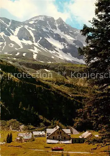 AK / Ansichtskarte  Kolm-Saigurn_1650m_AT Hoher Tauernhof mit dem Hohen Sonnblick 