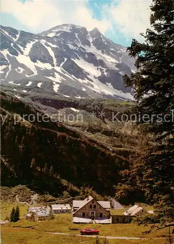 AK / Ansichtskarte 73848679 Kolm-Saigurn_1650m_AT Hoher Tauernhof mit dem Hohen Sonnblick 