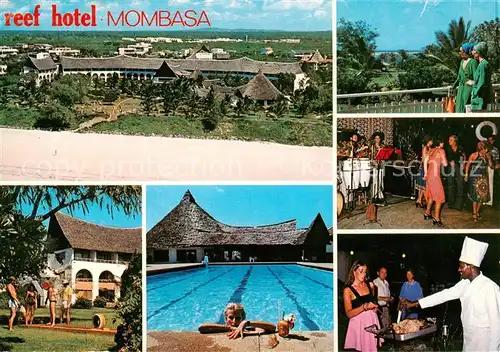 AK / Ansichtskarte 73848693 Mombasa_Kenya Reef Hotel Park Schwimmbad Disco Grillparty 