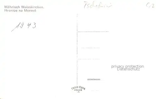 AK / Ansichtskarte  Maehrisch-Weisskirchen_Hranice_nad_Morave_CZ Ortsansicht  