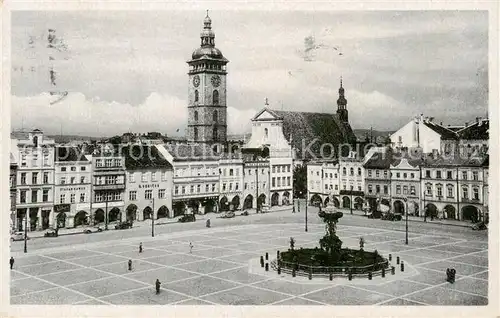 AK / Ansichtskarte  Budweis_Ceske_Budejovice_CZ Marktplatz 