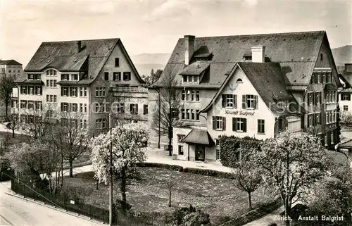AK / Ansichtskarte  Zuerich_ZH Anstalt Balgrist Zuerich_ZH