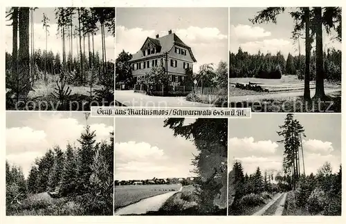 AK / Ansichtskarte  Martinsmoos_Neubulach_BW Pension Kuebler Waldpartien