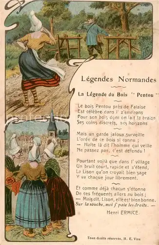 AK / Ansichtskarte  Falaise__14_Calvados Legendes Normandes La Legende du Bois Pentou 