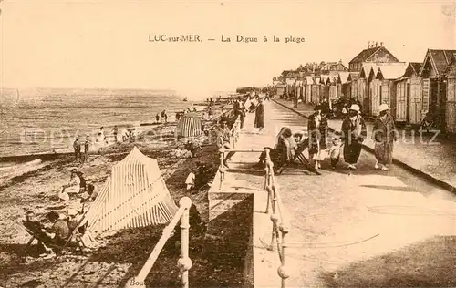 AK / Ansichtskarte  Luc-sur-Mer_14_Calvados La Digue a la plage 