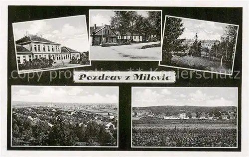 AK / Ansichtskarte  Milovice_Milowitz_CZ Teilansichten Panorama 