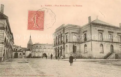 AK / Ansichtskarte  Wassy_52_Haute-Marne Place Maria Stuart Le Theatre 