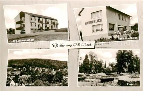 AK / Ansichtskarte  Bad_Eilsen Haus Sonnenschein Haus Harrlblick Kurpark Bad_Eilsen