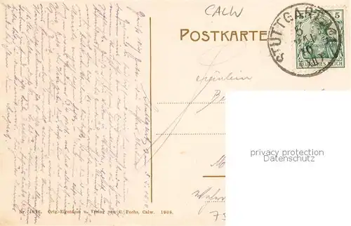 AK / Ansichtskarte  Calw Erholungsheim Libanon Calw