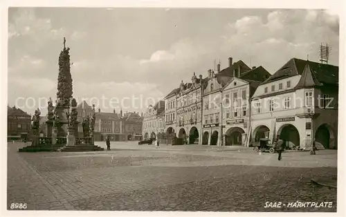 AK / Ansichtskarte  Saaz_Zatec_CZ Marktplatz 