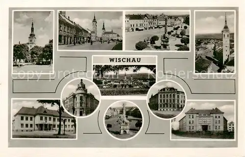 AK / Ansichtskarte  Wischau_Vyskov_CZ Orts und Teilansichten Kirchen 