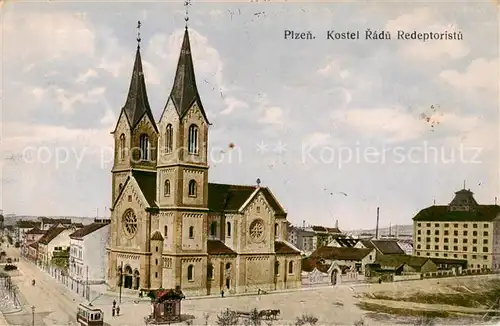 AK / Ansichtskarte 73848865 Plzen_Pilsen_CZ Kostel Radu Redeptoristu 