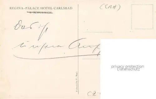 AK / Ansichtskarte 73848870 Carlsbad_Karlsbad_Eger_Karlovy_Vary Regina Palace Hotel 