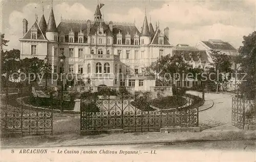 AK / Ansichtskarte  Arcachon_33_Gironde Le Casino ancien Chateau Deganne 