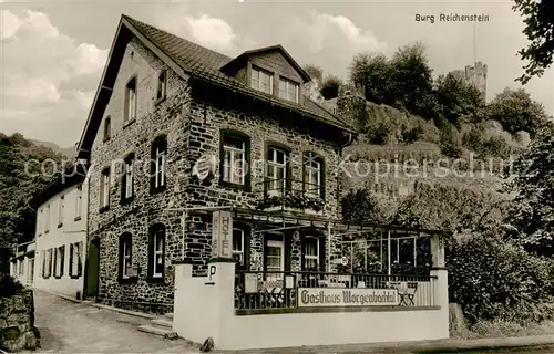 AK / Ansichtskarte  Trechtingshausen Burg Reichenstein Hotel Restaurant Morgenbachtal Trechtingshausen