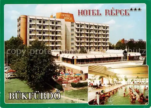 AK / Ansichtskarte  Buekfuerdoe_Bad_Buek_HU Hotel Repce Terrasse Hallenbad 