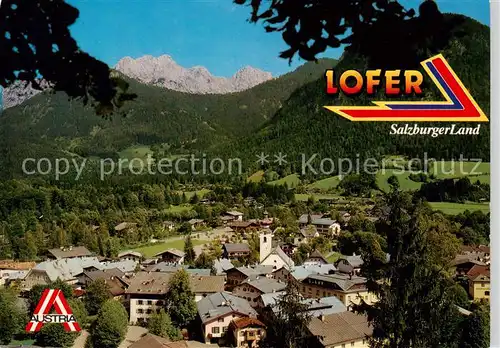 AK / Ansichtskarte  Lofer_AT Fliegeraufnahme mit Reiteralp Gebirge 