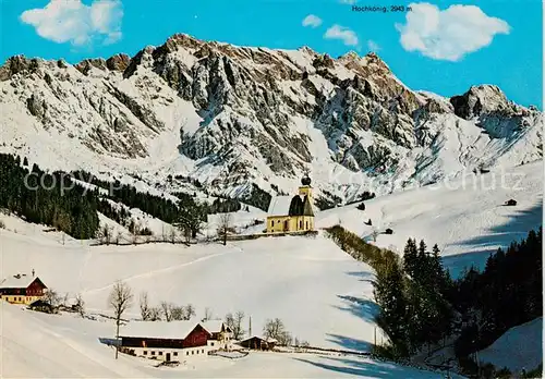 AK / Ansichtskarte  Dienten_Hochkoenig_AT Panorama Kirche 