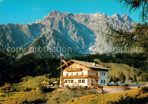 AK / Ansichtskarte 73848999 Dienten_Hochkoenig_AT Alpengasthaus Pension uebergossene Alm 