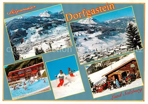 AK / Ansichtskarte  Dorfgastein_AT Freibad Skilift Panorama Wengeralm 