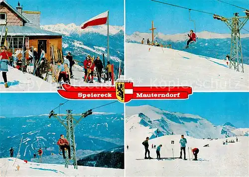 AK / Ansichtskarte 73849018 Mauterndorf_AT Speierek Berghuette Skilifte Skipiste 