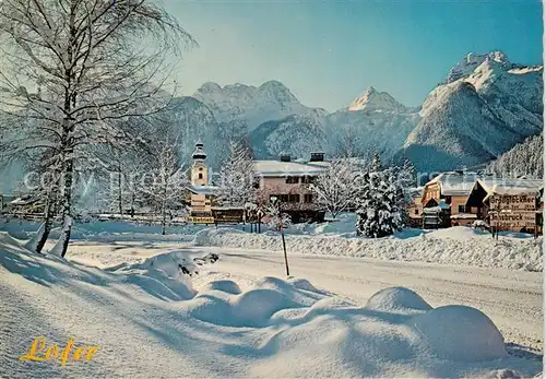 AK / Ansichtskarte  Lofer_AT Winteridyll mit den Loferer Steinbergen 