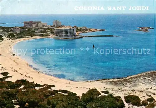 AK / Ansichtskarte 73849066 Colonia_de_Sant_Jordi Fliegeraufnahme Colonia_de_Sant_Jordi