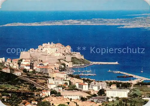 AK / Ansichtskarte  Calvi_2B_Haute-Corse La citadelle seleve sur un promontoire extreme pointe dune immense rade Vue aerienne 