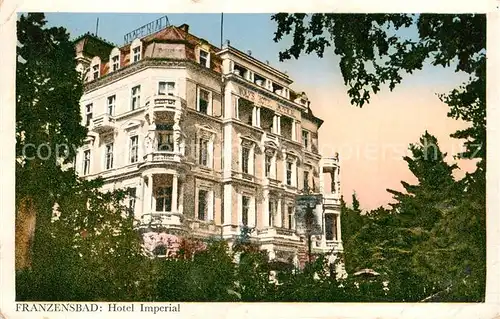 AK / Ansichtskarte  Franzensbad_Boehmen_Frantiskovy_Lazne_CZ Hotel Imperial 