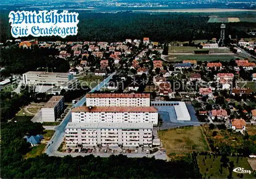 AK / Ansichtskarte  Wittelsheim_68_Haut-Rhin Cite Grassegert Vue aerienne 