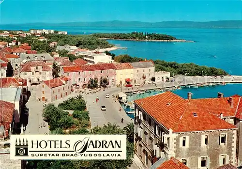 AK / Ansichtskarte 73849158 Supetar_Croatia Hotels Jadran Fliegeraufnahme 