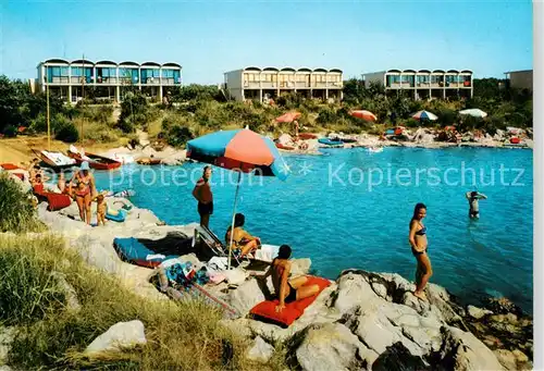 AK / Ansichtskarte 73849185 Crvena_Luka_Croatia Badestrand Hotels 