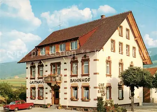 AK / Ansichtskarte  Oberwinden_Elztal Gasthaus zum Bahnhof Oberwinden Elztal