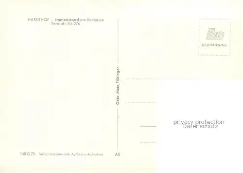 AK / Ansichtskarte  Immenstaad_Bodensee Hardthof Immenstaad_Bodensee