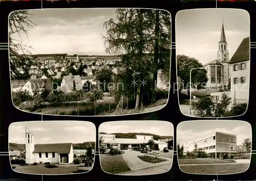 AK / Ansichtskarte  Deisslingen_Neckar Panorama Kirchen Schule Deisslingen Neckar